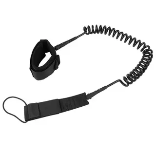 OEM High Strength Black Color Leg Rope Surfboard Leash With Ankle Cuff